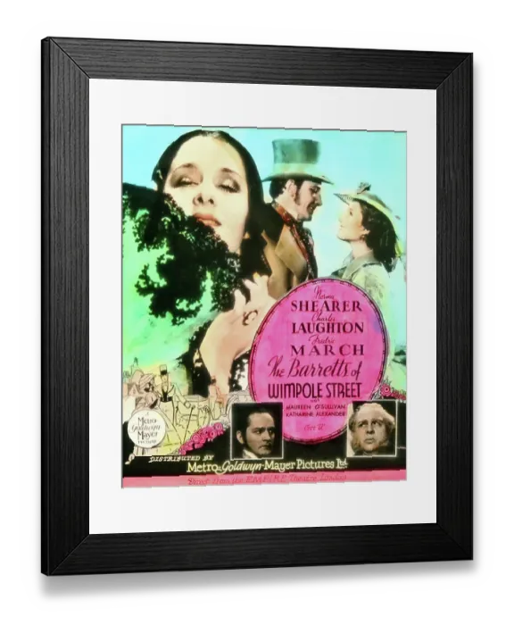 Framed Print : Charles Laughton The Barretts of Wimpole Street movie ad Framed Print : Charles Laughton The Barretts of Wimpole Street movie ad