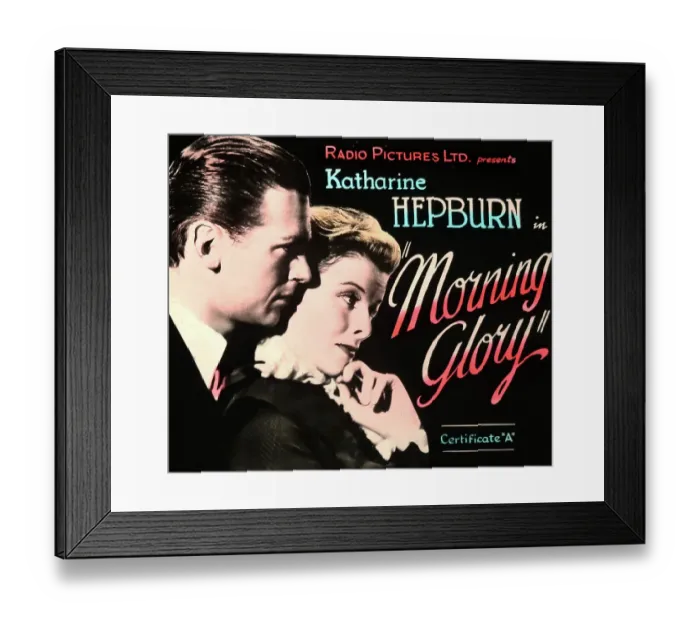 Framed Print : Katherine Hepburn Morning Glory movie advertisement Framed Print : Katherine Hepburn Morning Glory movie advertisement