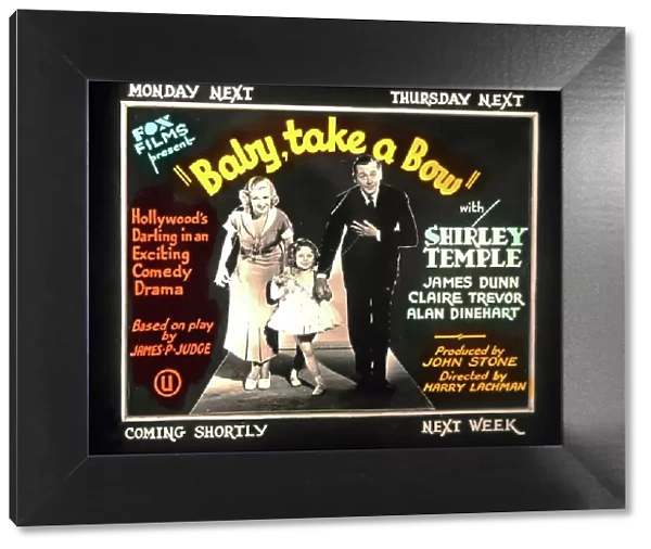Baby Take a Bow - Shirley Temple cinema advertisment