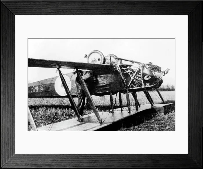 Framed Print : AVRO 504A biplane accident early 1900s Framed Print : AVRO 504A biplane accident early 1900s