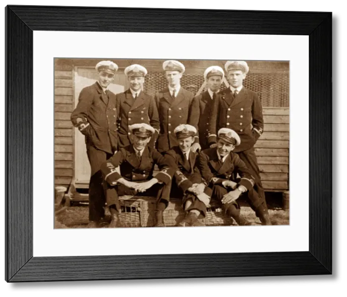 Framed Print : RNAS Pilots at Newhaven early 1900s Framed Print : RNAS Pilots at Newhaven early 1900s