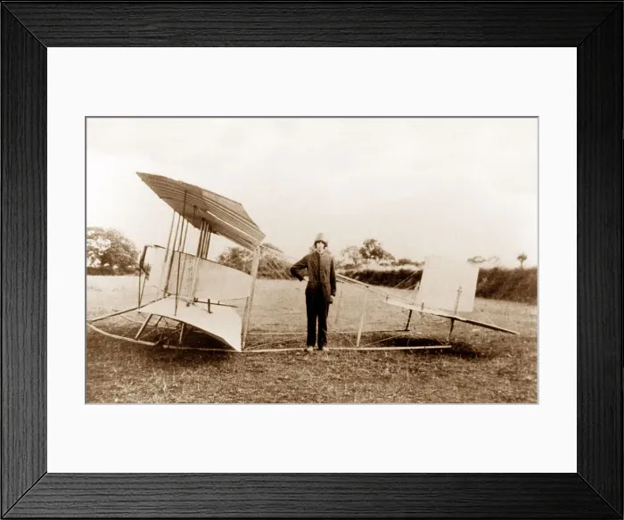 Framed Print : Caudron Biplane early 1900s Framed Print : Caudron Biplane early 1900s
