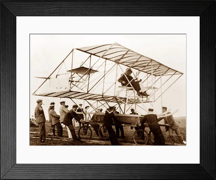 Framed Print : Porte and Pirie Glider early 1900s Framed Print : Porte and Pirie Glider early 1900s