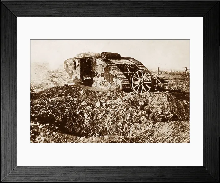 Framed Print : WW1 British Tank Framed Print : WW1 British Tank
