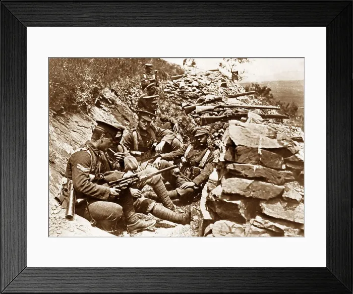 Framed Print : WW1 British troops in Salonika Framed Print : WW1 British troops in Salonika