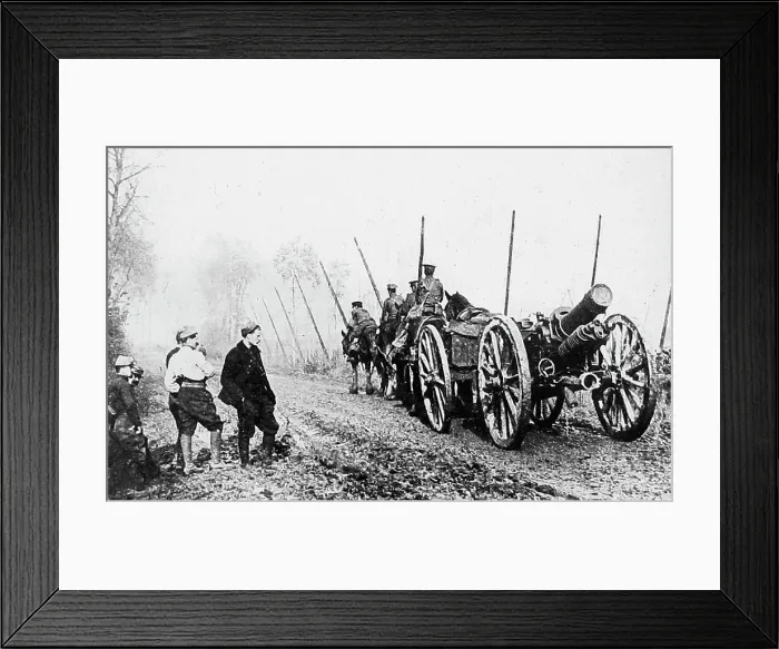 Framed Print : WW1 A British Field Howitzer Framed Print : WW1 A British Field Howitzer