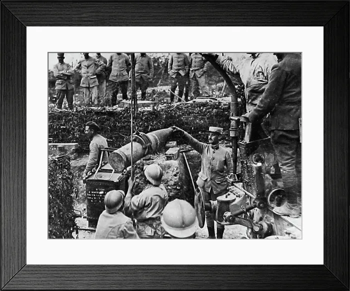 Framed Print : French 280mm Gun during WW1 Framed Print : French 280mm Gun during WW1