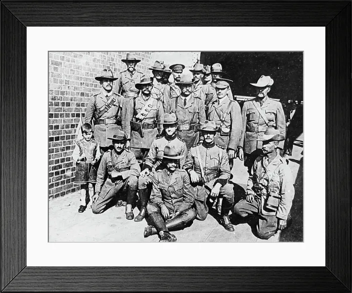 Framed Print : Officers of the Loyal Legions in South Africa during WW1 Framed Print : Officers of the Loyal Legions in South Africa during WW1