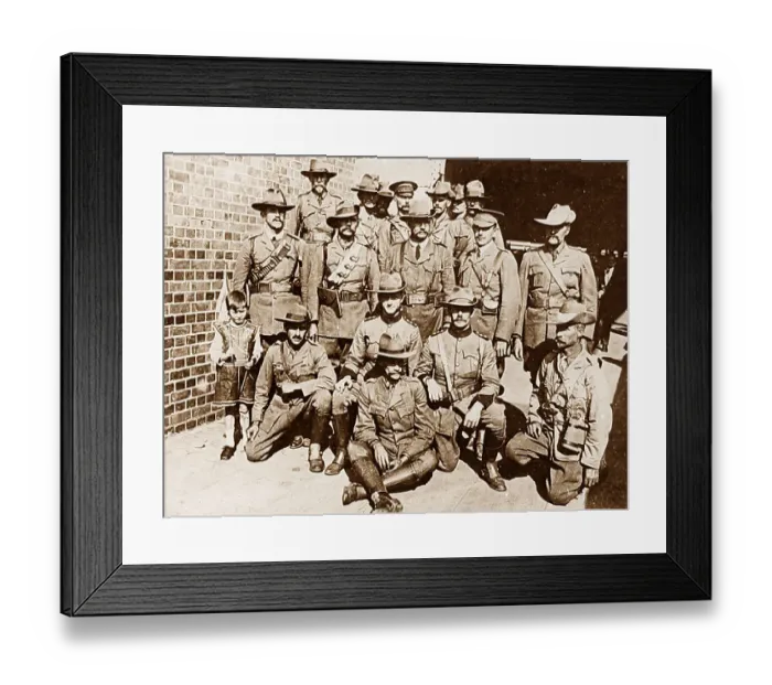 Framed Print : WW1 Officers of the Loyal Legions in South Africa Framed Print : WW1 Officers of the Loyal Legions in South Africa
