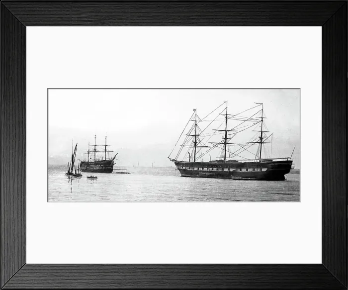 Framed Print : Shaftesbury Training Ship moored off Grays Framed Print : Shaftesbury Training Ship moored off Grays
