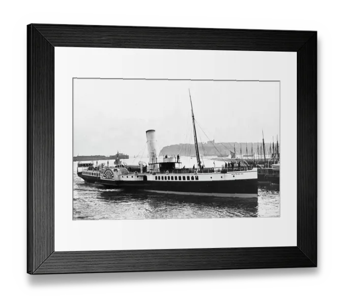 Framed Print : Paddle Steamer Westward Ho at Cardif Framed Print : Paddle Steamer Westward Ho at Cardif