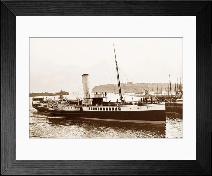 Framed Print : Cardiff - Paddle steamer Westward Ho Victorian period Framed Print : Cardiff - Paddle steamer Westward Ho Victorian period