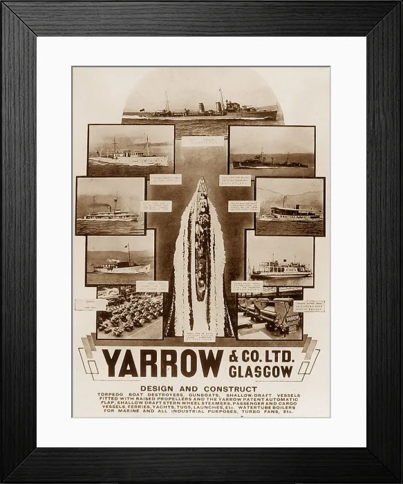 Framed Print : Yarrow & Co. Ltd poster early 1900s Framed Print : Yarrow & Co. Ltd poster early 1900s