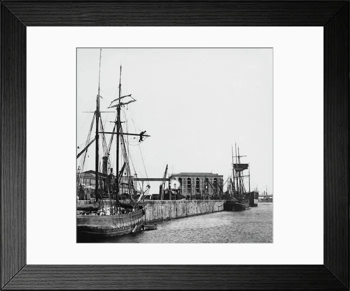 Framed Print : Barrow-in-Furness Devonshire Docks Victorian period Framed Print : Barrow-in-Furness Devonshire Docks Victorian period