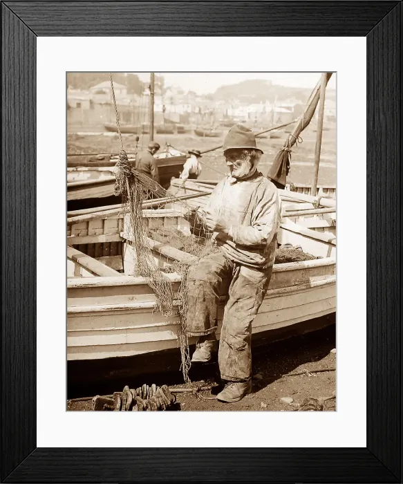 Framed Print : Newlyn Fishermen Framed Print : Newlyn Fishermen