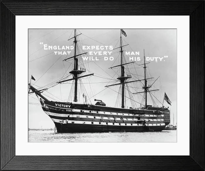 Framed Print : HMS Victory Victorian period Framed Print : HMS Victory Victorian period