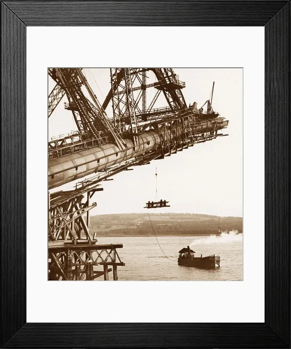 Framed Print : Forth Bridge construction Framed Print : Forth Bridge construction
