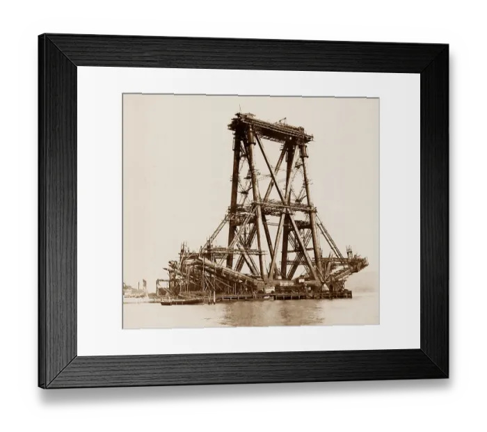 Framed Print : Forth Bridge construction Framed Print : Forth Bridge construction