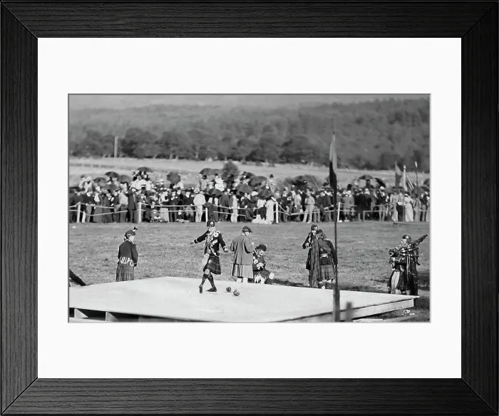 Framed Print : Highland Dancing at a Highland Games Victorian period Framed Print : Highland Dancing at a Highland Games Victorian period