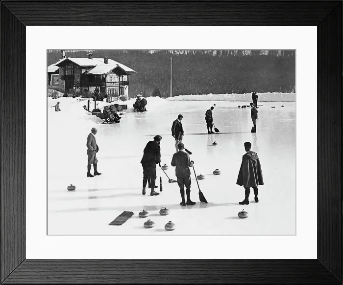 Framed Print : Curling Date: 19th century Framed Print : Curling Date: 19th century