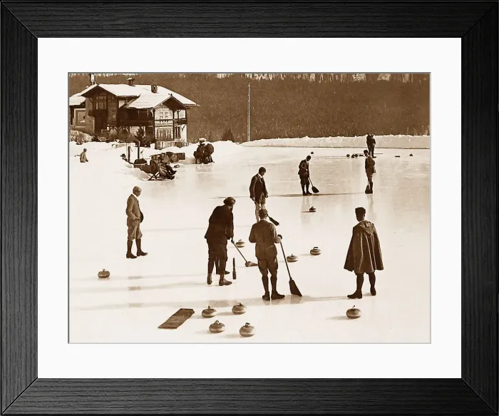 Framed Print : Curling Victorian period Framed Print : Curling Victorian period