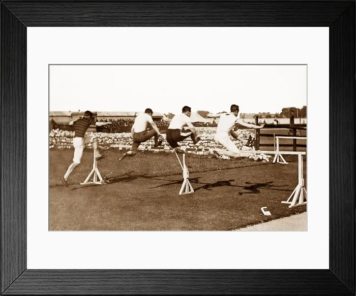 Framed Print : Hurdling Victorian period Framed Print : Hurdling Victorian period