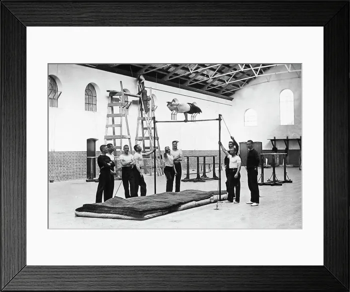 Framed Print : Aldershot Army Gymnasium Victorian period Framed Print : Aldershot Army Gymnasium Victorian period