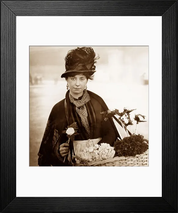 Framed Print : Flower Girl, London Framed Print : Flower Girl, London