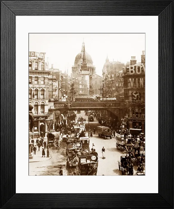 Framed Print : Ludgate Circus, London Framed Print : Ludgate Circus, London