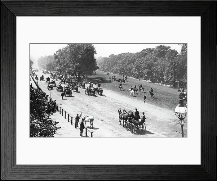 Framed Print : Rotten Row Hyde Park London Victorian period Framed Print : Rotten Row Hyde Park London Victorian period