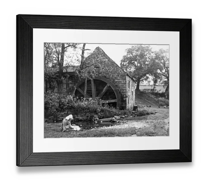 Framed Print : Girl by the Mill Victorian period Framed Print : Girl by the Mill Victorian period