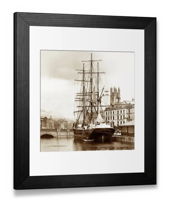 Framed Print : Bristol St. Augustine's Quay Victorian period Framed Print : Bristol St. Augustine's Quay Victorian period