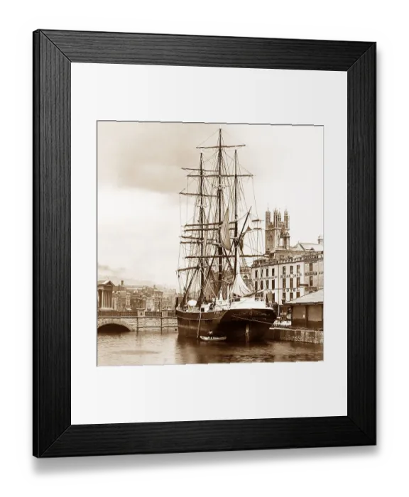 Framed Print : Bristol St. Augustine's Quay Victorian period Framed Print : Bristol St. Augustine's Quay Victorian period
