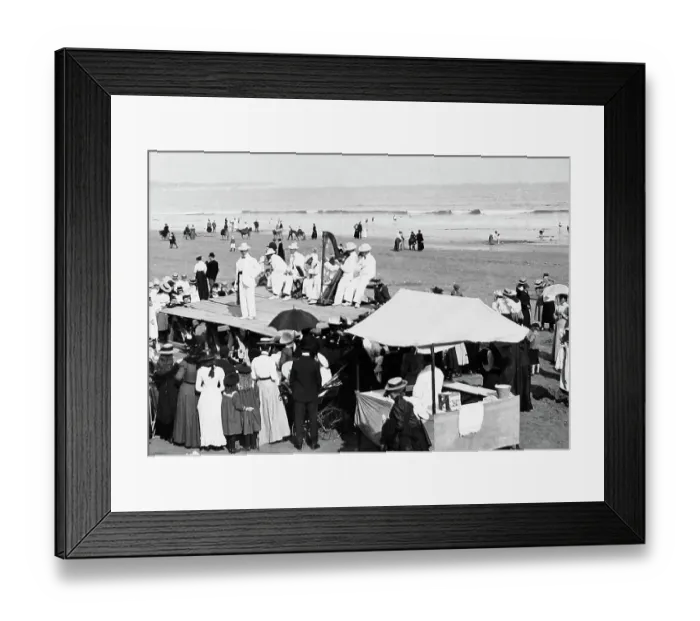Framed Print : Bridlington Black Pierrots Victorian period Framed Print : Bridlington Black Pierrots Victorian period