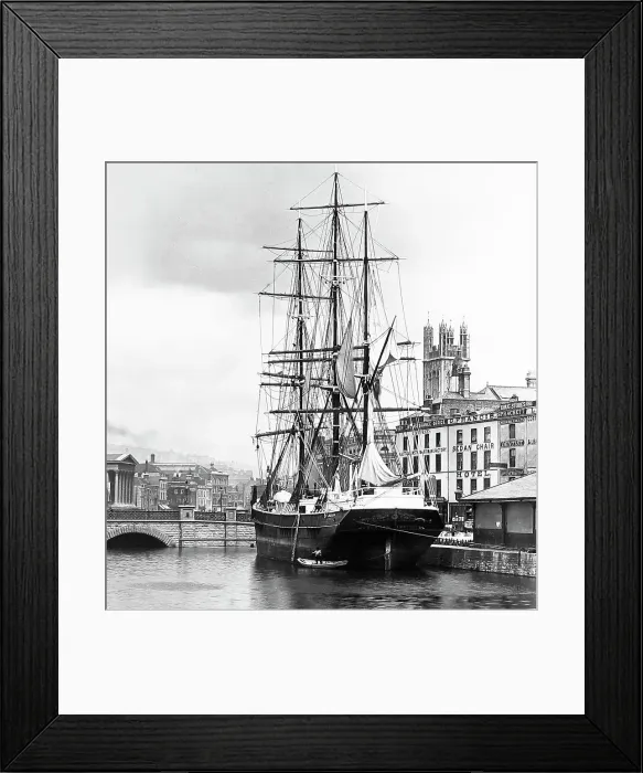 Framed Print : Bristol St. Augustine's Quay Victorian period Framed Print : Bristol St. Augustine's Quay Victorian period