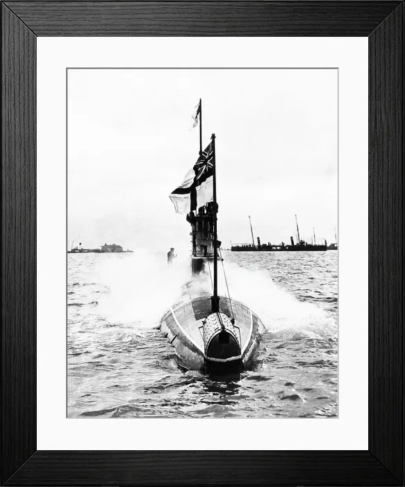 Framed Print : British E Class Submarine No. E8 early 1900s Framed Print : British E Class Submarine No. E8 early 1900s