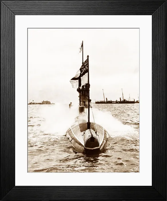 Framed Print : Royal Navy Submarine E8 Framed Print : Royal Navy Submarine E8