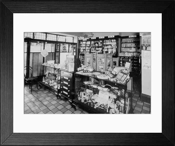 Framed Print : Chemist Pharmacy shop Framed Print : Chemist Pharmacy shop