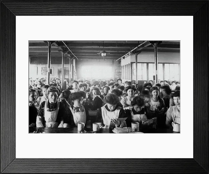 Framed Print : Girls Dining Room, Jacobs Biscuit Factory Framed Print : Girls Dining Room, Jacobs Biscuit Factory