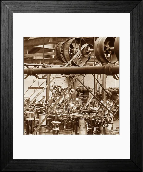 Framed Print : T W Rust & Co. Combing Room in 1892 Framed Print : T W Rust & Co. Combing Room in 1892