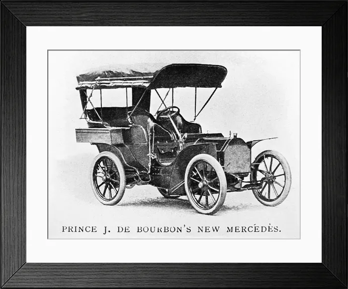 Framed Print : Mercedes veteran car, early 1900s Framed Print : Mercedes veteran car, early 1900s