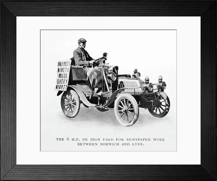 Framed Print : 6 HP De Dion veteran car Framed Print : 6 HP De Dion veteran car