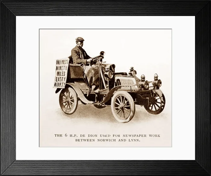 Framed Print : 7 HP De Dion veteran car Framed Print : 7 HP De Dion veteran car