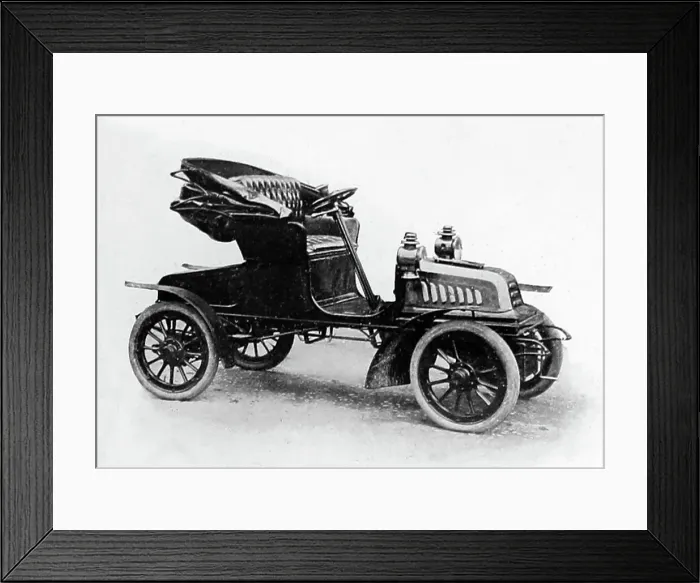 Framed Print : A Challenge veteran car, early 1900s Framed Print : A Challenge veteran car, early 1900s