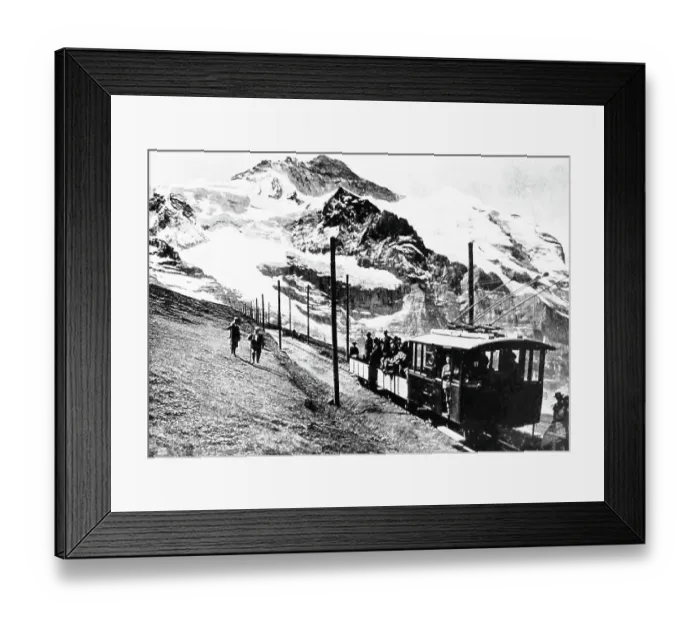 Framed Print : Jungfrau railway, Switzerland, early 1900s Framed Print : Jungfrau railway, Switzerland, early 1900s