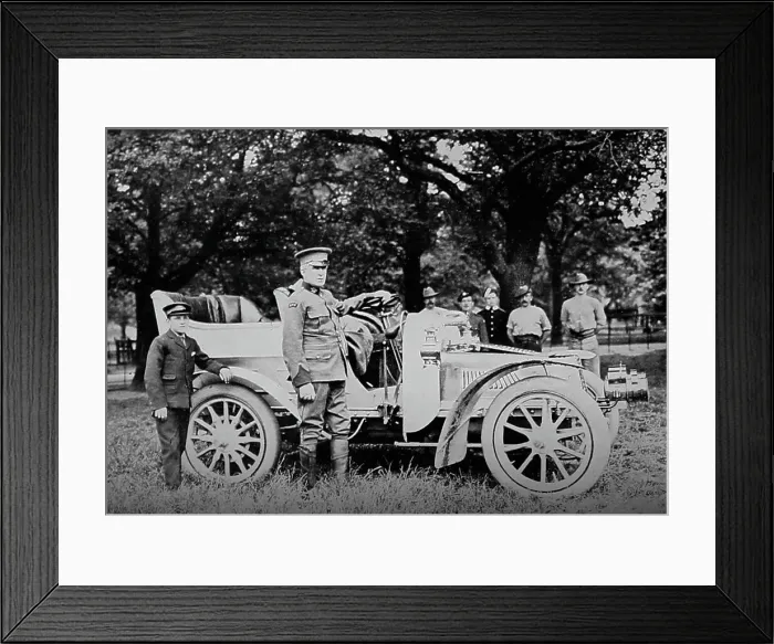 Framed Print : 22 HP Daimler veteran car, early 1900s Framed Print : 22 HP Daimler veteran car, early 1900s