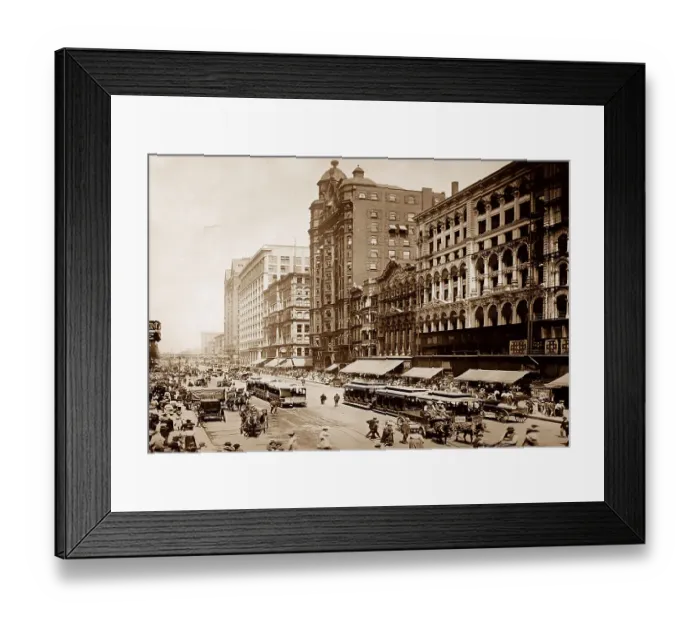 Framed Print : State Street, Chicago, USA, early 1900s Framed Print : State Street, Chicago, USA, early 1900s