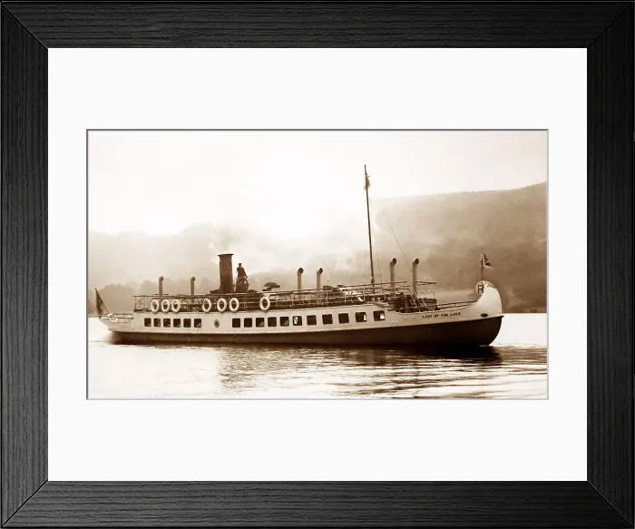 Framed Print : Lady of the Lake steamer, Coniston Water, Lake District Framed Print : Lady of the Lake steamer, Coniston Water, Lake District