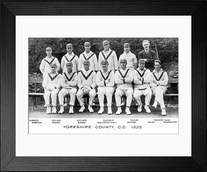 Framed Print : Yorkshire County Cricket Club in 1925 Framed Print : Yorkshire County Cricket Club in 1925