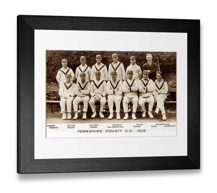 Framed Print : Yorkshire County Cricket Club in 1925 Framed Print : Yorkshire County Cricket Club in 1925